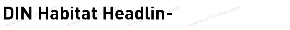 DIN Habitat Headlin字体转换
